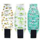 Langsprit Male Belly Bands for Dogs (Pack of 3) - High Absorbing Dog Wraps Male Washable - Reusable Small Doggy Doggie Puppy Dog Diapers (Koala, Small)