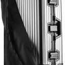 Linpr Transparent PVC Suitcase Cover, No Disassembly Required Clear Luggage Cover, Waterproof Travel Wrap Luggage Protectors (28, Solid Black)