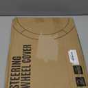 Road Comforts Car Steering Wheel Cover - Microfiber Leather Steering Wheel Wrap Sports 14.5-15 Inch Steering Wheel Cover Non-Slip for Men Women Black Color