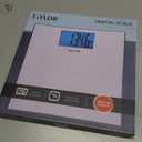 Taylor Digital Scales for Body Weight, 400 LB Capacity, Unique Blue LCD, Auto on and Off Scale, 11.8 x 11.8Inches, Stainless Steel