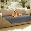 Luciphia 100% Waterproof Couch Cover Blanket for Dogs Anti-Slip Pet Couch Protector Sofa Mat Puppy Cat with Non-Slip Bottom, Light Grey, 30x70 Inch