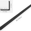 Aluminium Alloy Metal Corner Guards 10 Pcs Wall Corner Protector 1.2" x 1.2" x 48" Wall Corner Protection Decoration Black Pack of 10 Corner Guards 20 Ga/1 mm Thickness