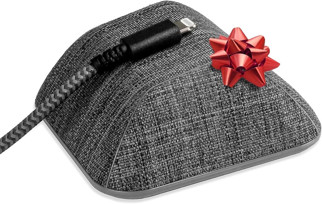 Smartish Magnetic Cord Holder - Cable Wrangler Organizer with Magnet Clips for Charger Management on Desktop, Nightstand, or Side Table for All Cables, USB-C, Lightning Cables - No 2 Pencil Gray (Medium)