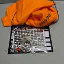 Prisoner Costume Men, Orange Inmate Outfits Jail Costume Men with Handcuffs, Halloween Costume Adult (X-Large, Style B)