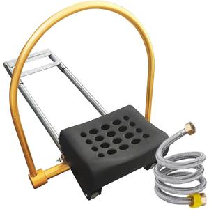 Water Circulation Hair Head Spa Equipment with Pillow, Water Circulation Frame Rack with 39.37" 304 Stainless Steel Water Hose, Shampoo Bed Accessories, for Hair Salon Massage Shower (Black)