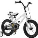 RoyalBaby Kids Bike EZ Freestyle Training Free Balance to Pedal Easy Learning Bicycle, 12-18 Inch for Toddlers to Big Kids (White)