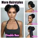 MORICA Messy Bun Hair Piece Large Wavy Curly Elastic Hair Bun Scrunchies Ponytail Extensions Synthetic Chignon Hairpieces for Women