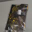 GlikCeil 4 Pcs Eid Al Adha Wooden Table Centerpieces Moon and Star Ramadan Wood Sign Eid Mubarak Tabletop Decor Islamic Mosque Muslim Al Fitr Black Gold Detachable Tiered Tray Decor for Home