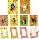 Geelin 12 Packs Thanksgiving DIY Picture Frame Craft Kits Wooden Color Your Own Photo Frames 4 x 6 Inch Unfinished Fall Autumn Making Decorations Gift for Tabletop Fun Activities Classroom Supplies