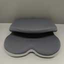 Meditation Seat Cushion Stool Chair Memory Foam Pad Cross Legged Pillow for Home Balcony Leisure Living Room Sitting On Floor (Gray)