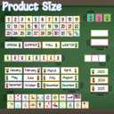 10 x 89pcs Classroom Monthly Calendar Pocket Chart Cards for Classroom Homeschool Needs