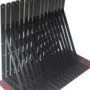 24 Pack L16 x H 10" Black Heavy Duty Shelf Brackets with Screws Metal Shelf Brackets Shelf Support Angle Brackets for Shelves L Brackets Heavy Duty Floating Shelf