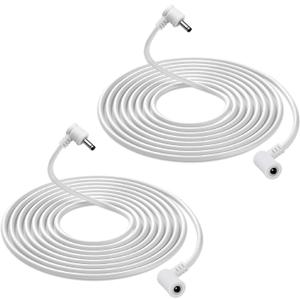 Prestantious Power Extension Cable for Solar Panel, 3.5mm DC Power Extension Cord, DC Extender Wire 12FT Power Extension Cable Compatible with Solar Panel, 2-Pack