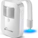 Witshine Rechargeable Toilet Night Light with Motion Sensor - 16 LED Color Inside Bowl, Cool Fun Gadgets for Bathroom Accessories Decor - Funny Stuff for Kids Dad Men and Fatherday's Gift