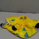 Waterproof Dog Raincoat, Full Coverage 4 Legs Dog Rain Jacket for Small Dogs, Pet Rain Coat with Hood, Reflective Strips&Leash Hole Outdoor Raincoat (Large, for Weight 8.8-11 lb, Yellow Dinosaur)