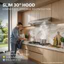 AURAKICH Under-Cabinet Range Hood 30 inch, 400 CFM Dual Motors