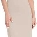 MANCYFIT Long Slips for Under Dresses Full Length Adjustable Spaghetti Strap Nightgown (X-Large, Natural)