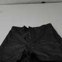 hibshaby Faux Leather Shorts for Women Sexy High Waist Black Pu Leather Shorts L