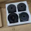 Silicone Body Mount Kit for 2008-2016 Ford F-250/F-350 Crew Cab- Superior Durable Silicone Bushings, Improve Ride Quality, Outperforms OEM & PU Mounts (4 Pack-Black)