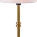 OBright Seraph - Cordless LED Table Lamp with Dimmer, Built-in Rechargeable Battery, 3-Level Brightness, Patio Table Lamp, Bedside Night Lamp, Ambient Light for Restaurant, Brushed Nickel