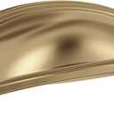 Amerock | Cabinet Cup Pull | Champagne Bronze | 3 in. (76 mm) & 4 in. (102 mm) Center-to-Center Drawer Pull | Ashby | Kitchen and Bath Hardware | Furniture Hardware