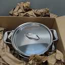 All-Clad Stockpot 8 qt Stainless Steel Multipot With Insert & Lid, Stainless Steel Pot, Induction, Oven Broiler Safe 600F Skillet, Professional Cookware, Silver