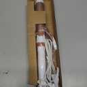 Conair Double Ceramic 1 1/4-Inch Curling Iron, 1  inch barrel produces loose curls  for use on medium and long hair (White)