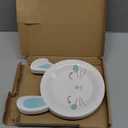 Havawish 24 Packs Bunny Plates Paper Some Bunny Is One Birthday Decorations Pastel 7 Inch Disposable Rabbit Plates for Baby Shower Spring Garden Tea Party Easter Supplies
