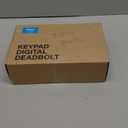 Veise Fingerprint Door Lock with 2 Lever Handles - Keyless Entry Door Lock, Electronic Keypad Deadbolt, Digital Smart Code & Front Handle Sets, Auto-Locking, Easy Installation, Matte Black