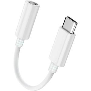 Seulliya USB C to 3.5mm Headphone Jack Adapter for iPhone 17/16/15 Pro/Max, Hi-Res Audio DAC Dongle, 3.5mm Aux Cord Converter for Samsung Galaxy, iPad, Car, USB-C Devices 1Pack