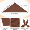 MoHern Bandana Headband for Women, 3 Colors Adjustable Tie-Back Boho Head Scarf, Triangle Hair Bandanas with Precision Cut Design (One Size, Beige+khaki+coffee)