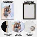 Nursery Wall Art: Framed Baby Animal & Mom Watercolor Prints (6pcs, 8"x10")