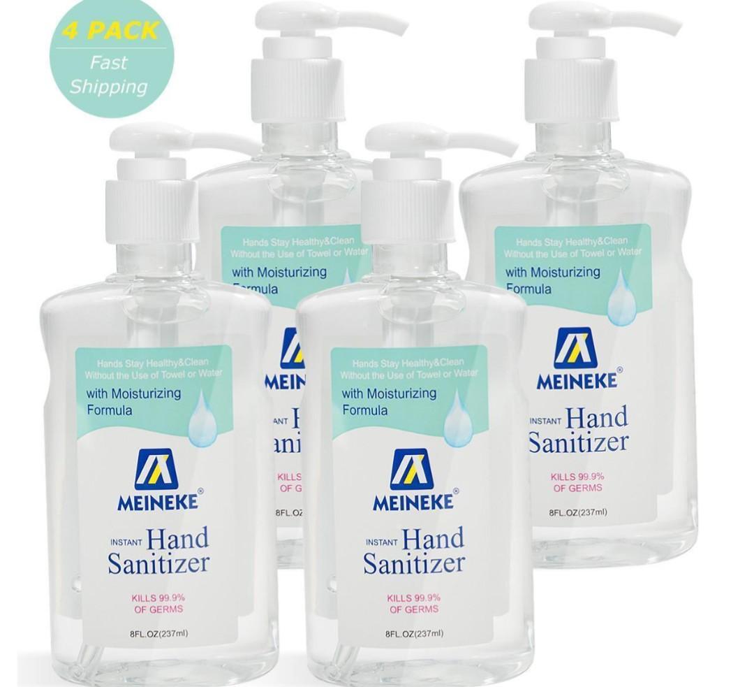 8 Fl. Oz. Advanced Hand Sanitizer Gel, 4 Pack BB 03/05/2022