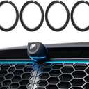 4PCS Lens Guard Compatible with Tesla Cyber truck/Model Y Juniper/Model S/Model 3 2025 2026, PC Protective Cover for Front Bumper Camera, For Model Y Juniper/S/3/Cyber truck Accessories