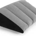 USHMA Inflatable Wedge Pillow for Traveling, Portable Blow up Travel Wedge Pillow for Sleeping in Bed, Fast Inflation & Deflation Inflatable Bed Wedge, Ideal for Home, Travel, and Outdoor