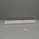 DEZ FURNISHINGS Cordless No Tools 1" Magnet Mini Blinds for Metal Doors, Room Darkening, 25" W x 72" H, White