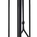 OLIXIS 5 Pcs Fireplace Tools Set Indoor, 32 Inch Wrought Iron Large Fire Place Tool Set with Stand, Fireside Accessories Kit with Poker Brush Shovel Tongs for Outdoor Campfire Fire Pit