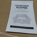 Foldable Baby Playpen Portable Travel Play Yard, Dark Gray