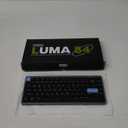 EPOMAKER Luma84 Low Profile Aluminum Mechanical Keyboard, QMK/VIA Programmable, Tri-Mode Wireless, Win/MAC/Linux Compatible, RGB Backlight (Black&Blue, Gateron Low-Profile Red Switch)