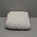 Couch Cover for Dogs Fuzzy Sofa Covers for Pet, Geometric Jacquard Coral Pet-Friendly Washable Non-Slip Sofas Slipcover Cushion Protector Pets Mat Dog Bed Mats (27.6" x 59.06", Cream)