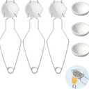 9 Pcs Crucibles for Melting Metal Kit, 6 Ceramic Quartz Crucibles, 3 Pcs Whipclip Handle,Crucible Tongs, Metal Melting Kit,Silversmithing Starter Kit,Melting Metals Like Gold and Silver