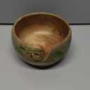 Wood Fracking Burning Yarn Storage Bowl With Spiral Yarn Design | Lichtenberg Figures | Handcrafted Epoxy Resin Knitting And Crochet Holder Yarn Organizer | Gifts Idea Accessories (Green)