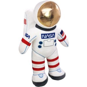 ArtCreativity 12" Plush Toy Astronaut Figurine, Realistic Astronaut with NASA & USA Flag Arm Patches, Space Decor Astronauts for Kids 3-5, Toddler Baby Toys, Great Birthday Gift