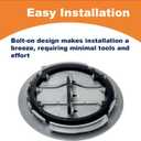 22910951 Gray Roof AC Vent Grille  Compatible with 2015-2020 Chevy Tahoe, GMC, and Cadillac Models, Durable & Easy Install