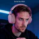 EPOMAKER X Aula G7 Pro Wireless Gaming Headset, Dual Mode BT5.3 & 2.4GHz, 7.1 Surround Sound, 80+ Hour Battery, RGB Light, with Noise Canceling Mic for PS5, PS4, Switch, PC (Pink)