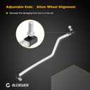 Gledewen Adjustable LH/RH Steering Drag Link Set Fit 436884 & 436885,Compatible with Husqvarna Craftsman AYP Poulan Pro Jonsered Lawn Mower Replace# 532436884 532436885 583513301 & 583513401