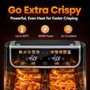 Simple Deluxe 9.5-Qt Dual Basket Air Fryer, 10-in-1 Digital Preset 1700W Airfryer, Sync Cook, Independent Temp Control, Shake Reminder, Nonstick Basket, Grey