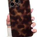 Cute Phone Case for iPhone 16 Pro Max Case Amber Leopard Full Camera Protective Slim Shockproof Aesthetic-Brown Amber