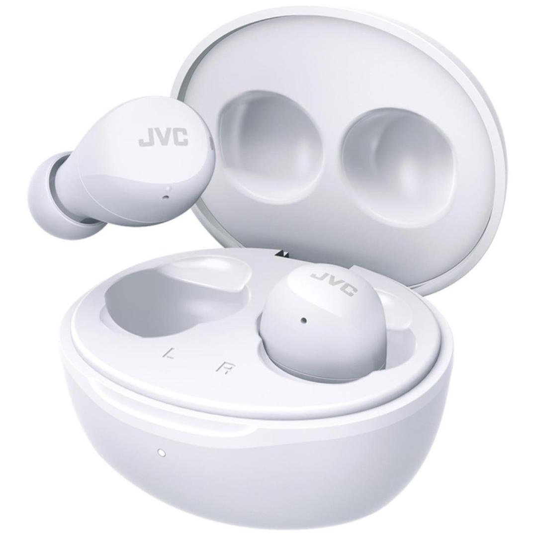 JVC HAA6TWU True Wireless Bluetooth Earbuds with Charging Case - White