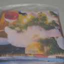 Santa Claus Garage Door Cover, Christmas Backdrop Santa Claus Snowman Christmas Tree Forest Scene Banner, Holiday Party Wall Decoration for Indoor Winter Celebration Display (Color_15)